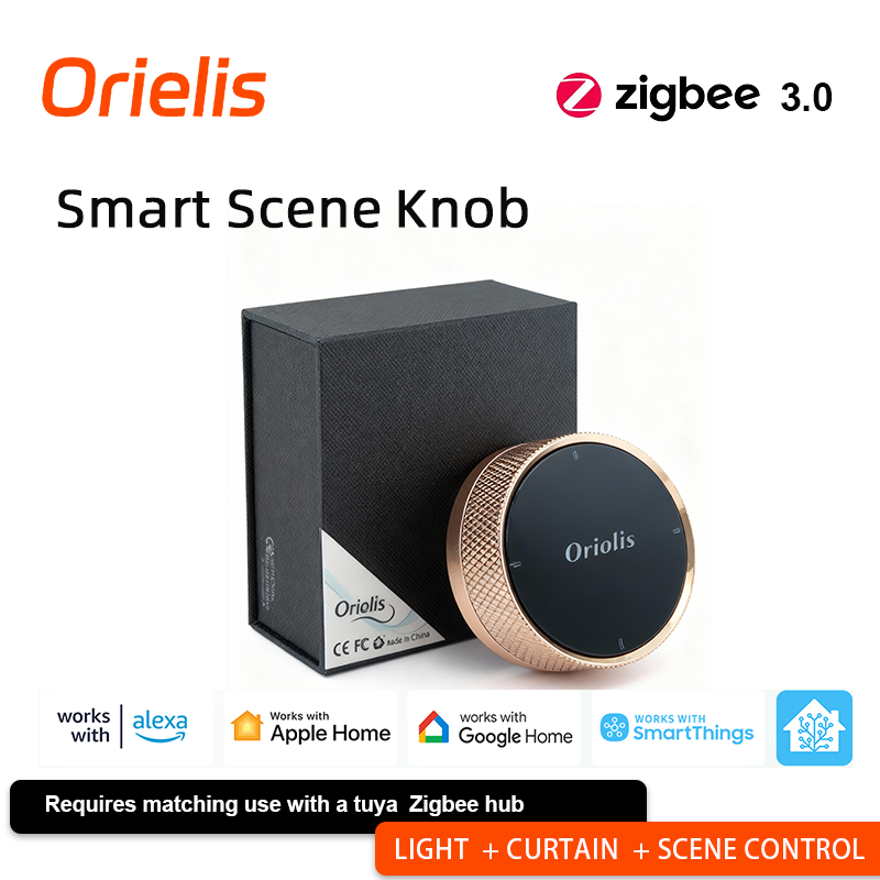 Tuya Smart Switch - ORIELIS Tuya Zigbee Smart Scene Knob