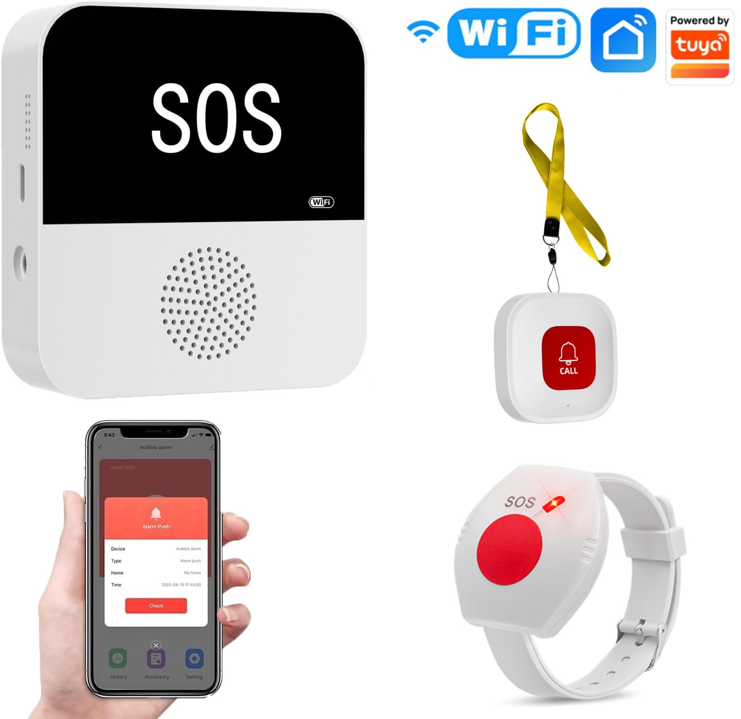Tuya Wifi Socket - Không Dây WiFi Người Già Caregiver
