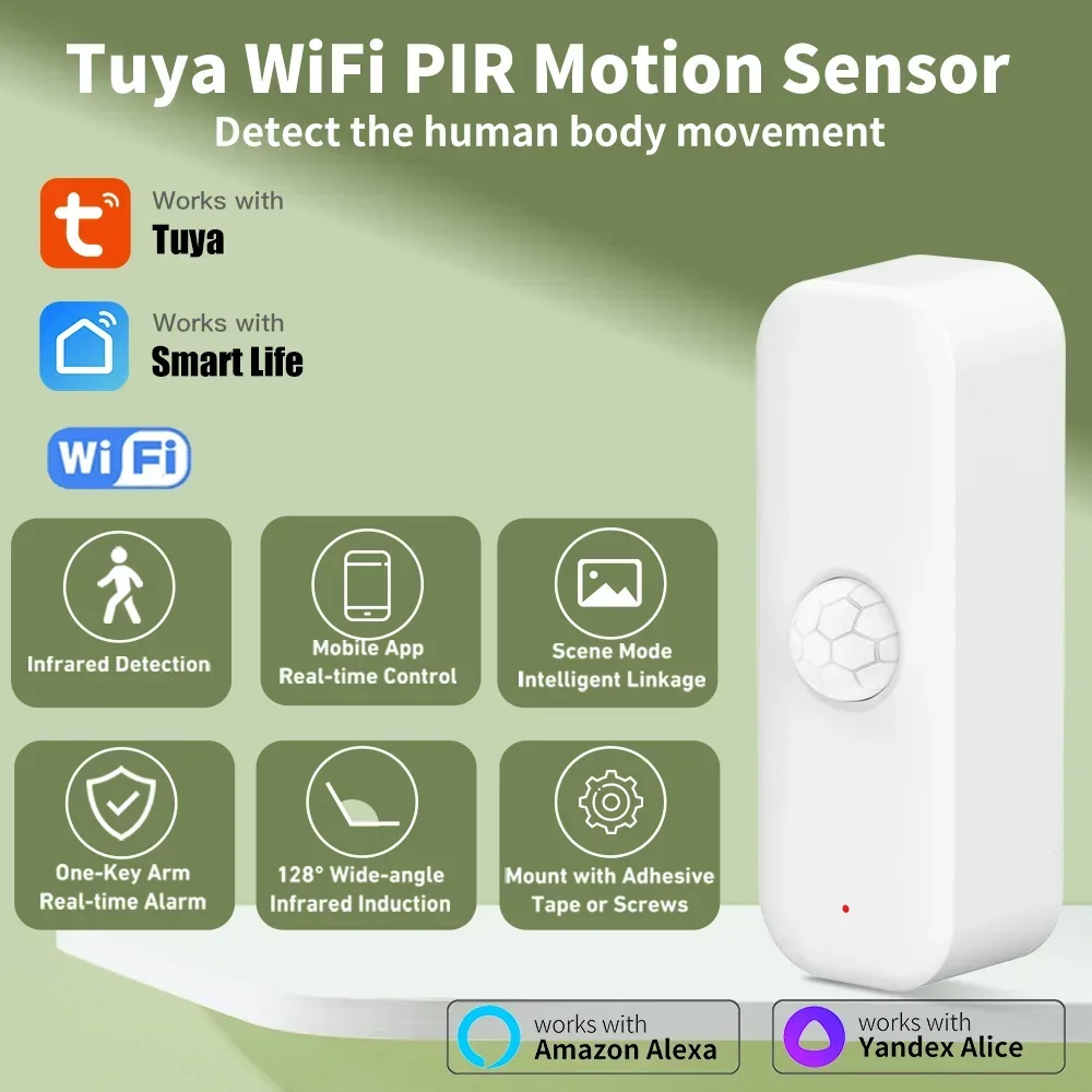 Smart Ir Remote Controller - Tuya WiFI Motion Sensor PIR Smart