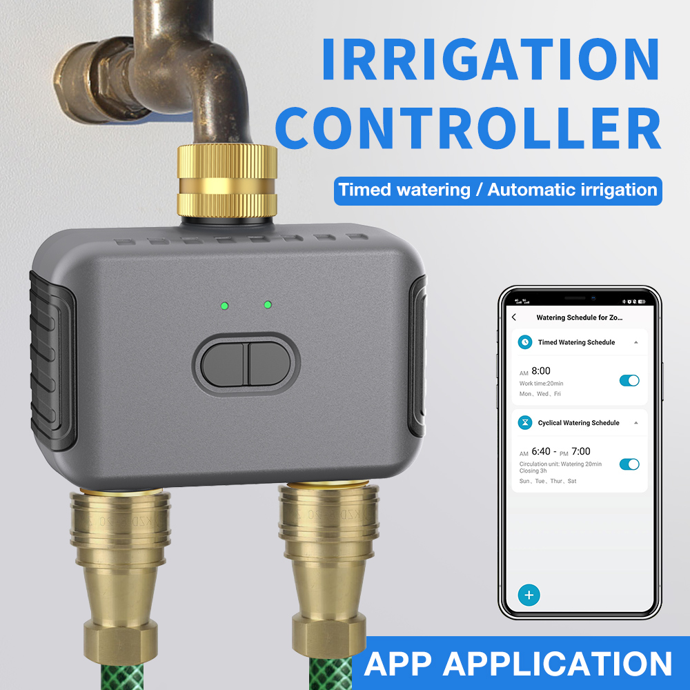 Smart Home Automation - Tuya 2 Zone Watering Timer Garden