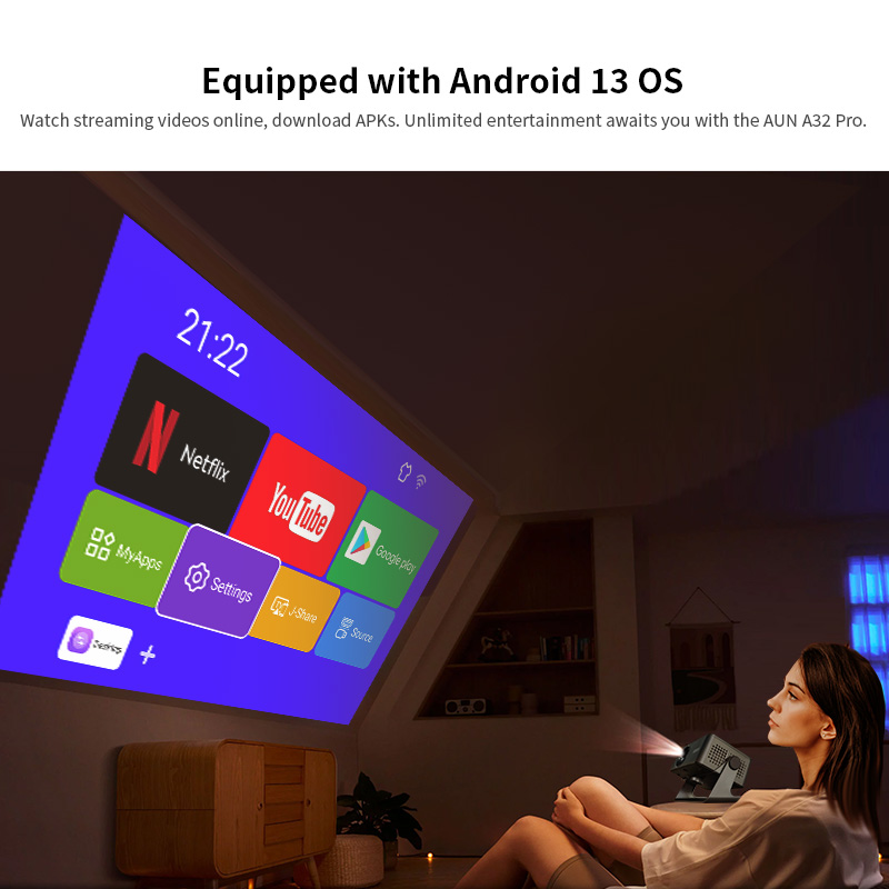 AUN Android Projector A32 Pro  - đánh giá và giá Smart Home X10
