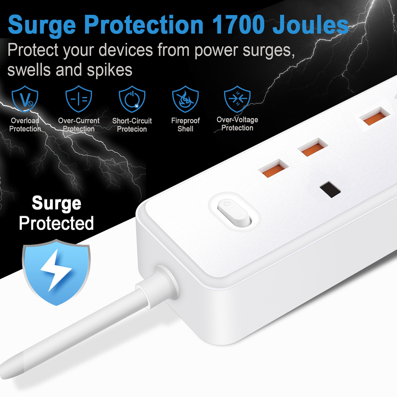 Power Strip Electric Socket UK - đánh giá và giá Smart Power Strip