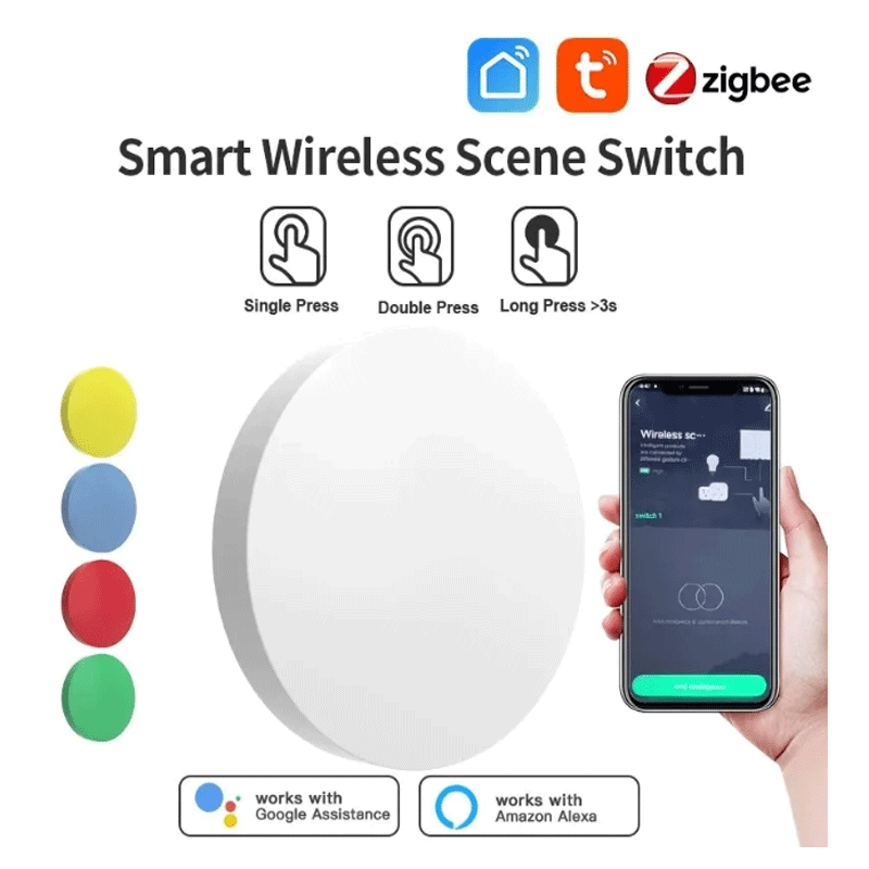 Tuya ZigBee Smart Wireless But - đánh giá và giá Smart Home Voice Assistant