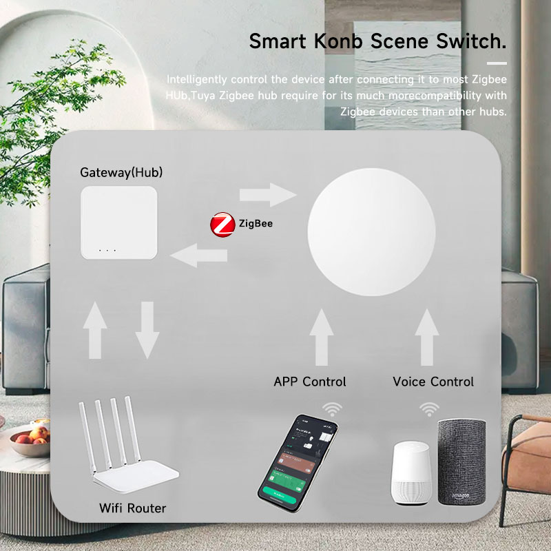 Tuya ZigBee Smart Wireless But - đánh giá và giá Smart Home Voice Assistant