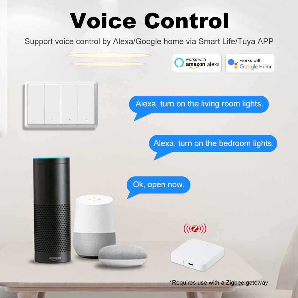 Manhot Smart zigbee Switch No  - đánh giá và giá Tuya Smart Switch