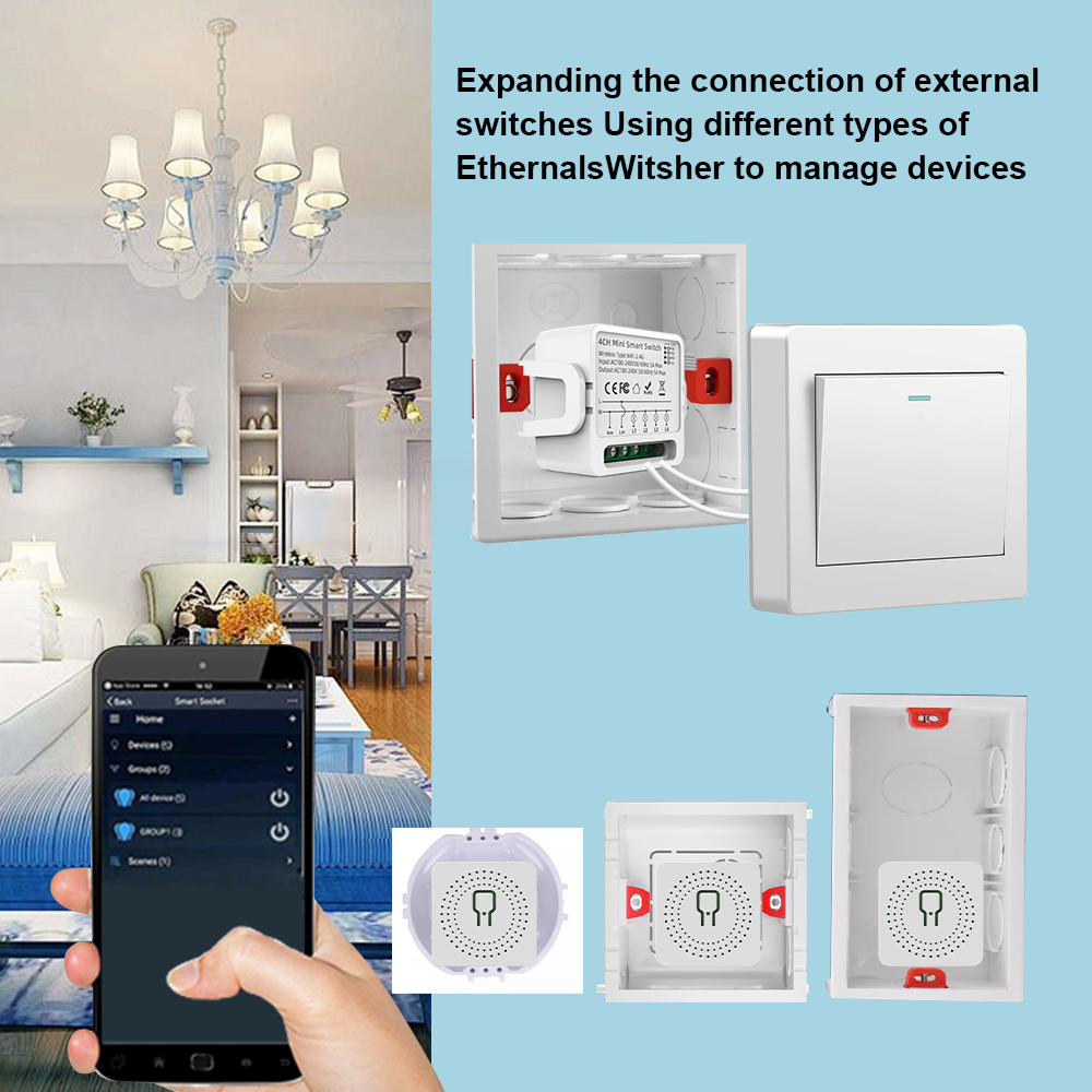 Tuya WiFi Smart Switch 1/2/3/4 - đánh giá và giá Tuya Wifi Socket