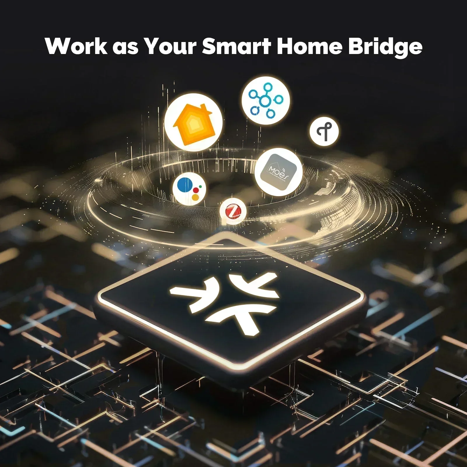 MOES Tuya Zigbee Matter Thread - đánh giá và giá Smart Home Voice Assistant