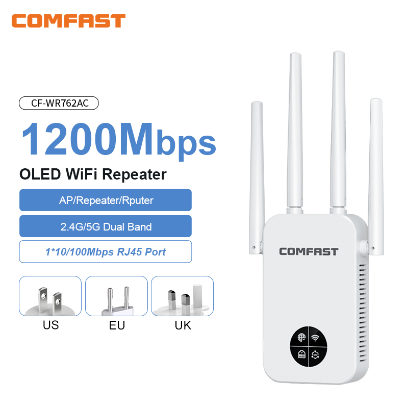 COMFAST 1200Mbps Wifi Repetido - đánh giá và giá Smart Home X10