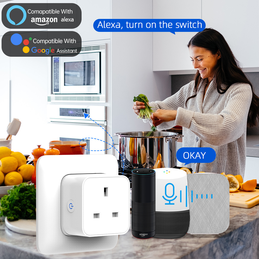 Tuya Smart Socket 16A/20A WiFi - đánh giá và giá Smart Home Voice Assistant