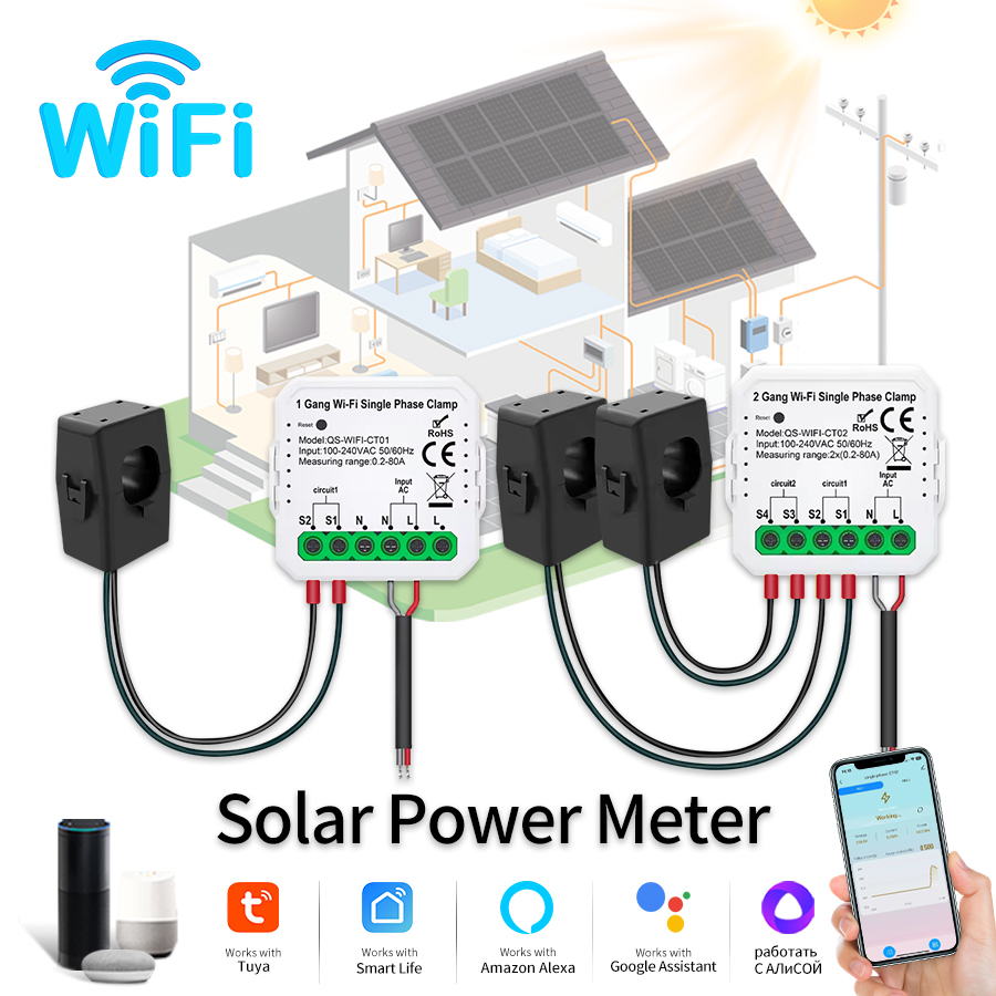 Tuya Smart WiFi Solar Power En - đánh giá và giá Smart Home Energy Monitor