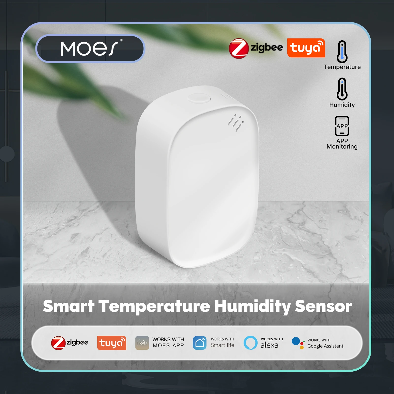 MOES Tuya Zigbee Smart Tempera - đánh giá và giá Smart Home Energy Monitor