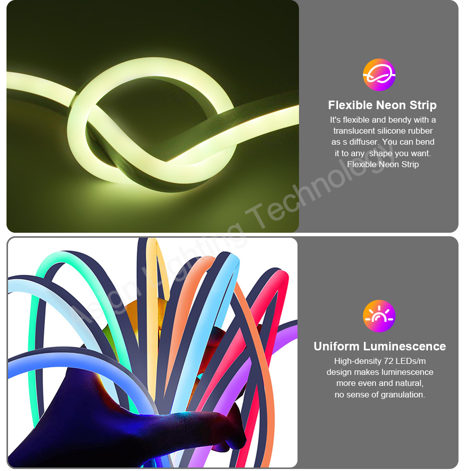 220V RGB LED Neon Strip with E - đánh giá và giá Smart Power Strip