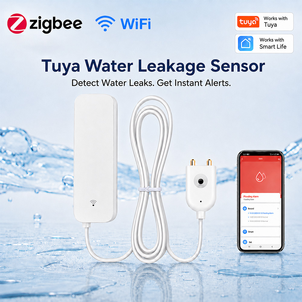 ZigBee WiFi Water Leak Sensor  - đánh giá và giá Smart Home Network
