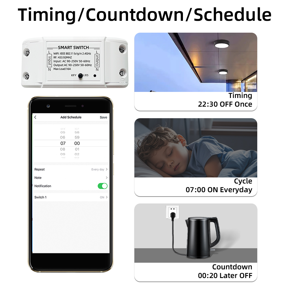 16A Tuya Wifi Smart Switch RF4 - đánh giá và giá Smart Ir Remote Controller