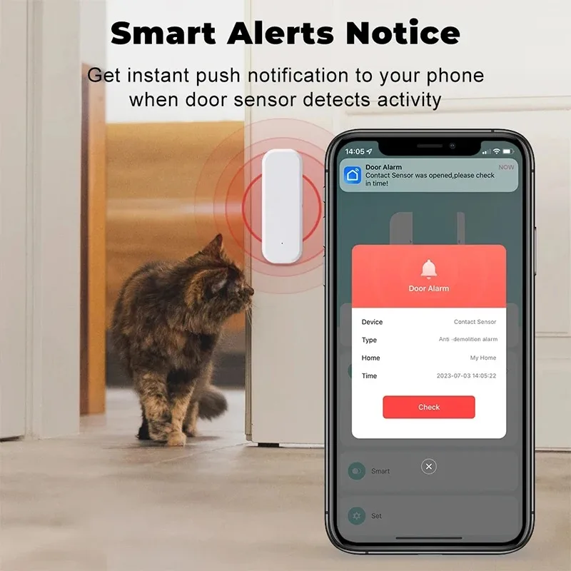 Tuya WiFi Smart Door Window Se - đánh giá và giá Smart Home Voice Assistant