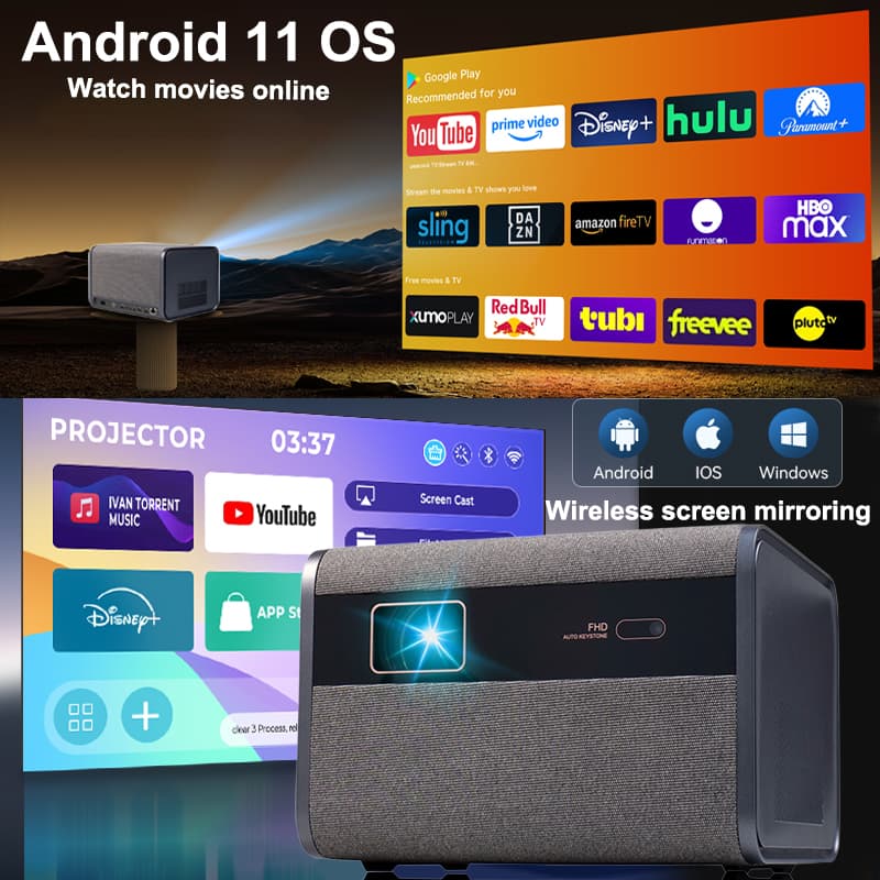 Huaweishi-J10 LED Projector, 1 - đánh giá và giá Smart Home X10