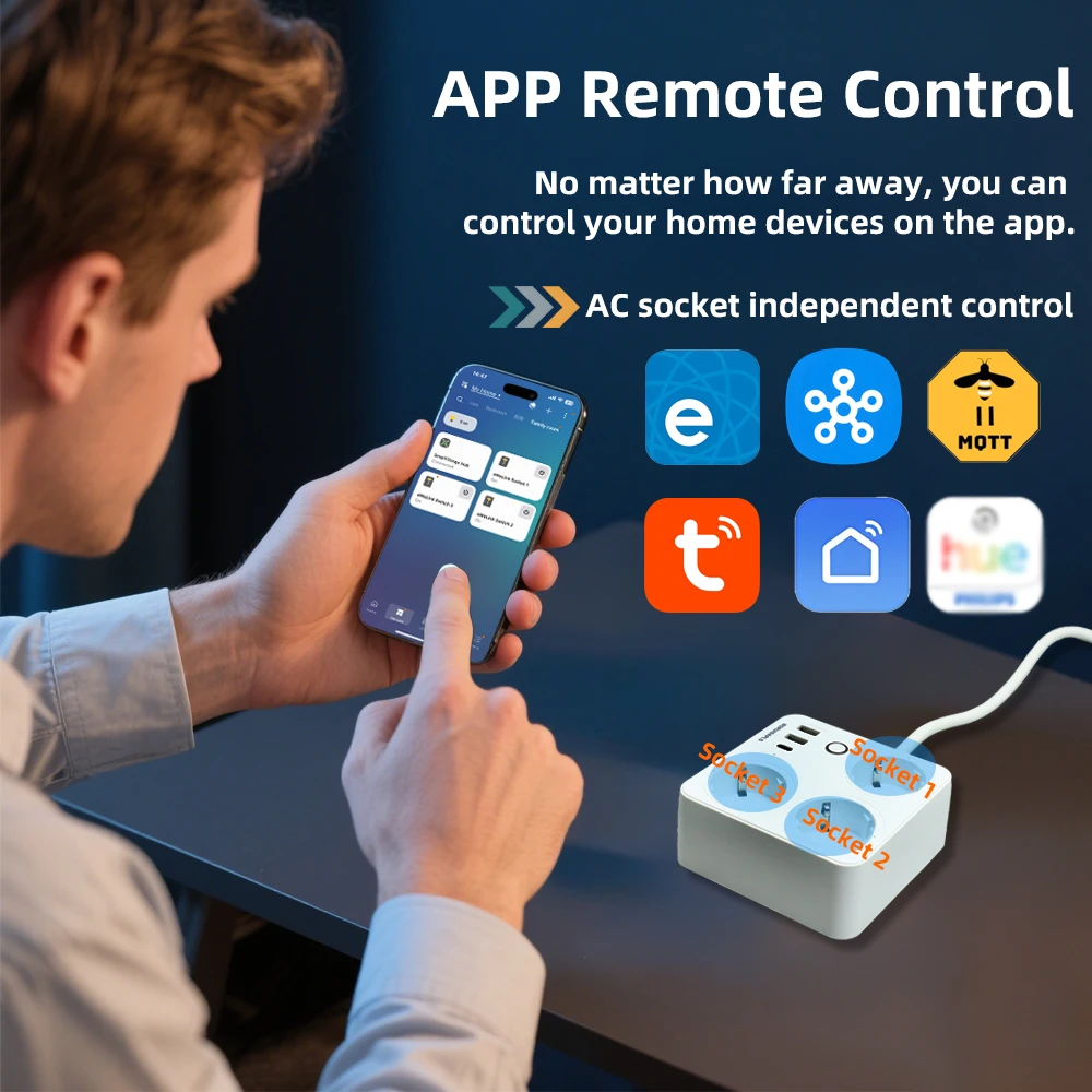 BORUIDAPLS ZigBee EU Smart Pow - đánh giá và giá Smart Power Strip