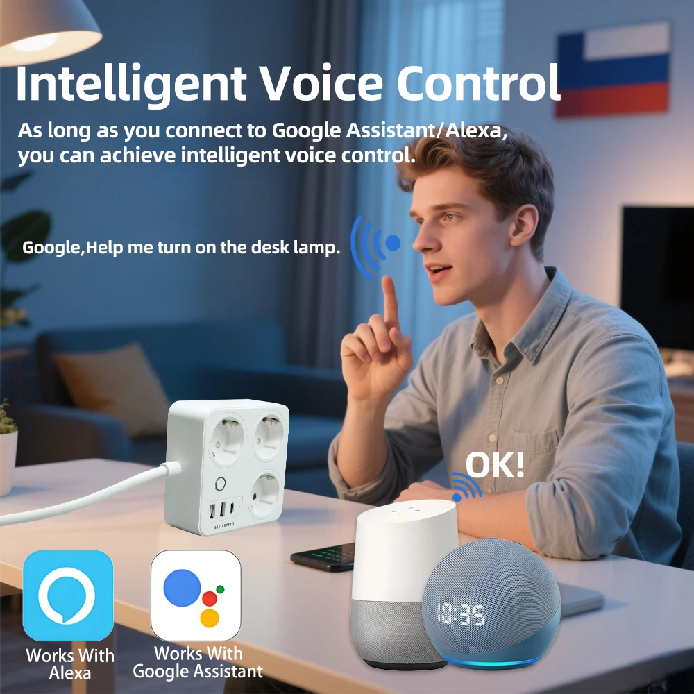 BORUIDAPLS ZigBee EU Smart Pow - đánh giá và giá Smart Power Strip