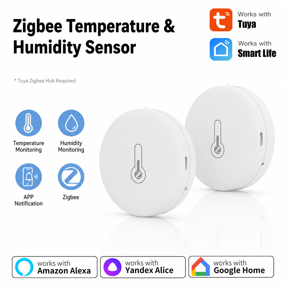 Tuya Zigbee Temperature And Hu - đánh giá và giá Smart Home Energy Monitor
