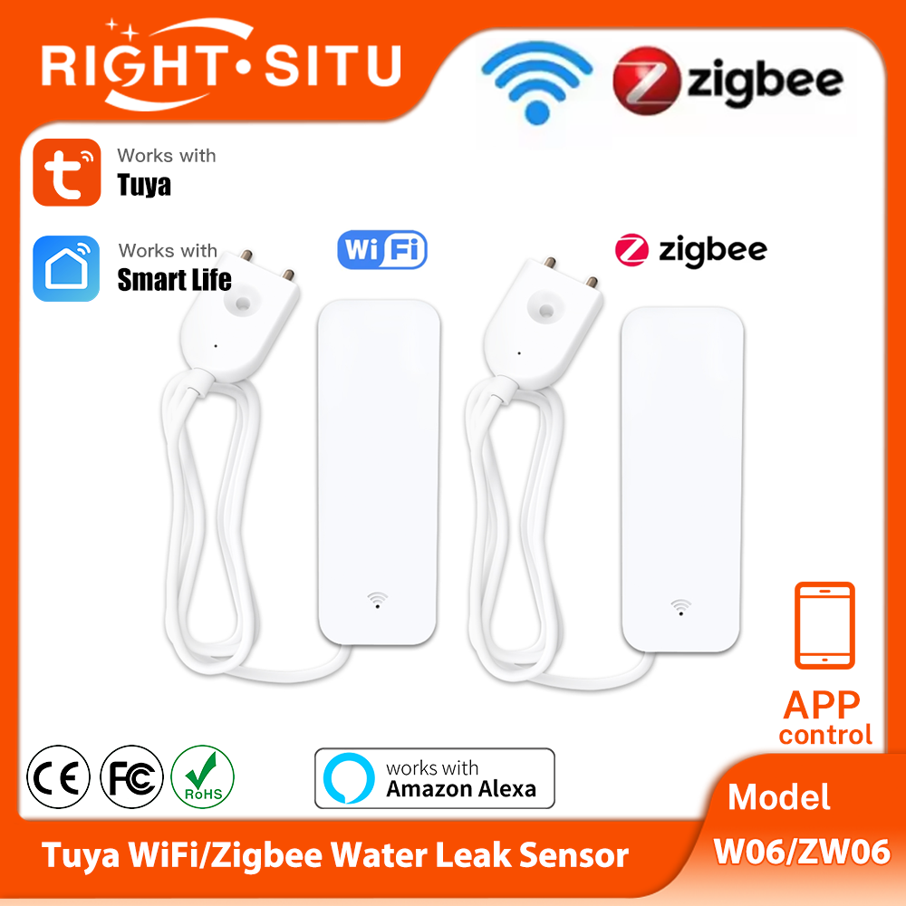 Tuya WiFi Zigbee Water Sensor  - đánh giá và giá Smart Home Network
