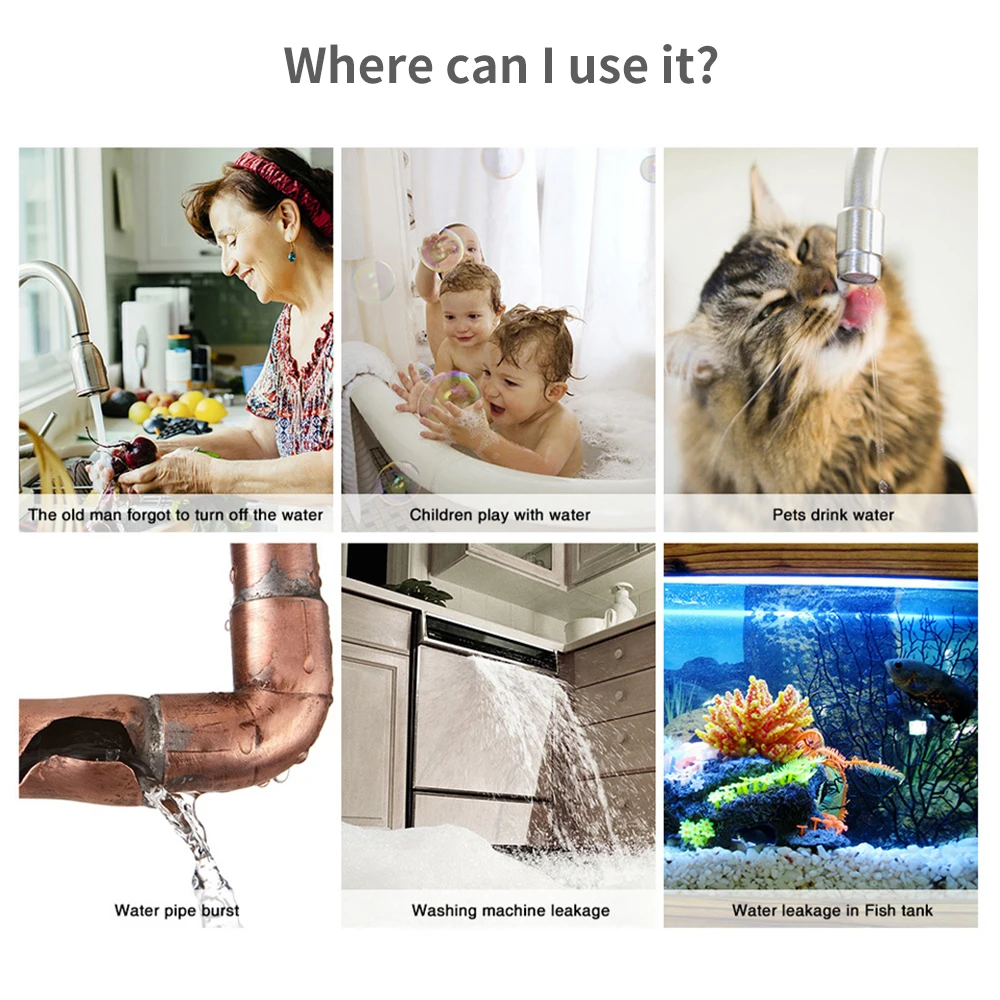 Tuya WiFi Zigbee Water Sensor  - đánh giá và giá Smart Home Network