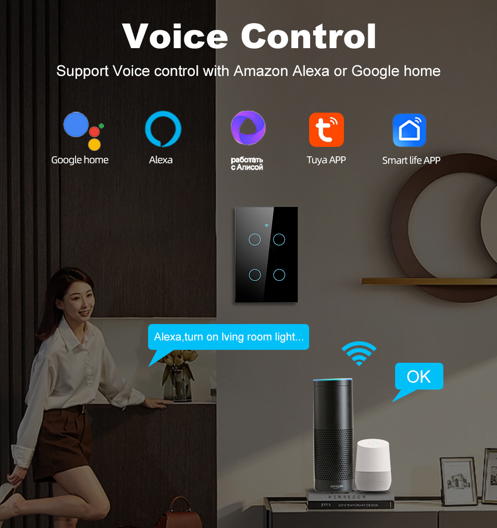 Smart Life Wifi+Bluetooth Touc - đánh giá và giá Tuya Wifi Socket