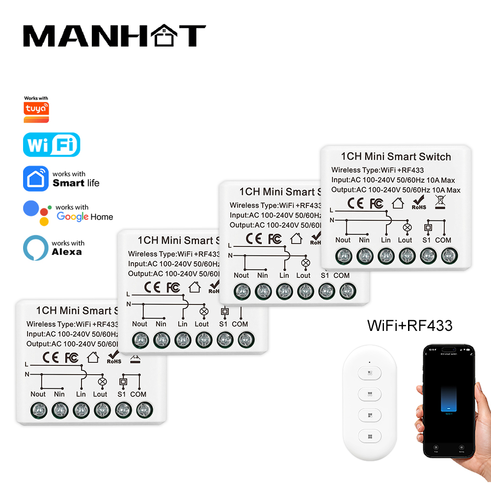 10A Mini WIFI Smart Switch RF4 - đánh giá và giá Smart Ir Remote Controller