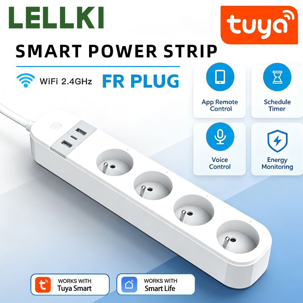 LELLKI FR WiFi Tuya Smart Powe - đánh giá và giá Smart Power Strip
