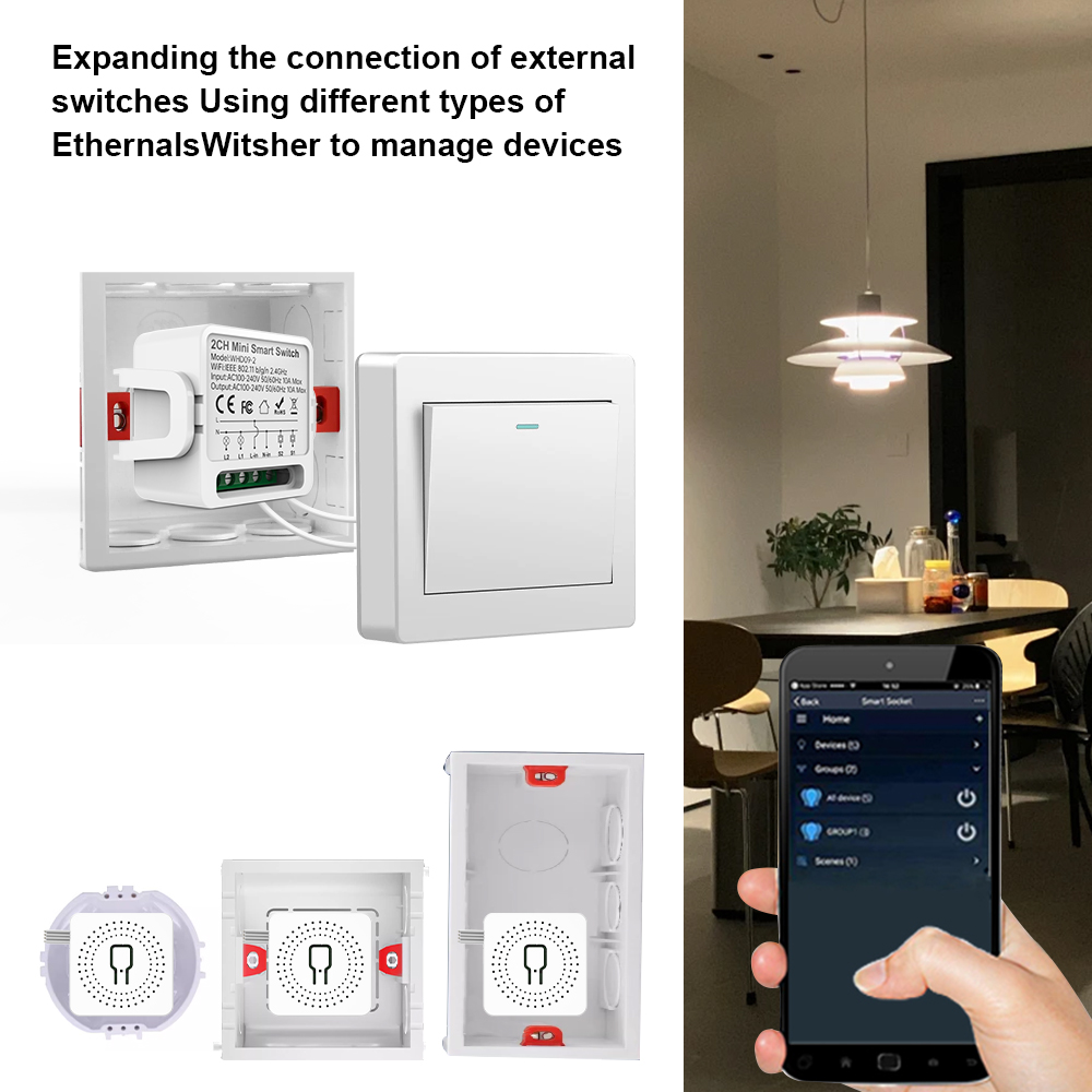 2 Way Tuya Smart Switch 2Gang  - đánh giá và giá Smart Home Voice Assistant