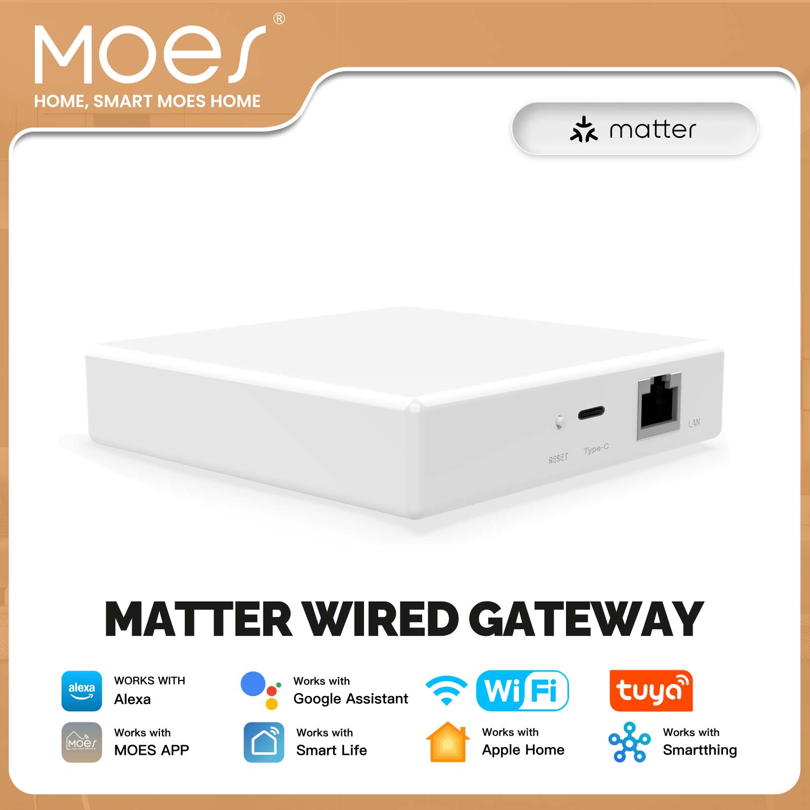 MOES Tuya ZigBee Matter Thread - đánh giá và giá Smart Home Voice Assistant