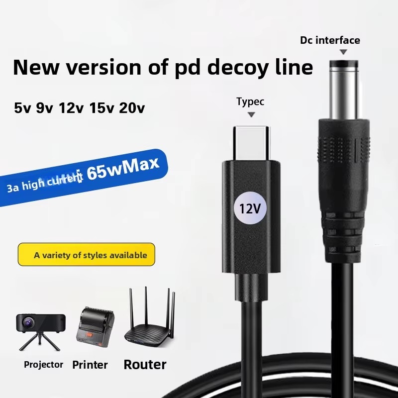 DC 5.5x2.1mm Male to Type-C PD - đánh giá và giá Smart Power Strip
