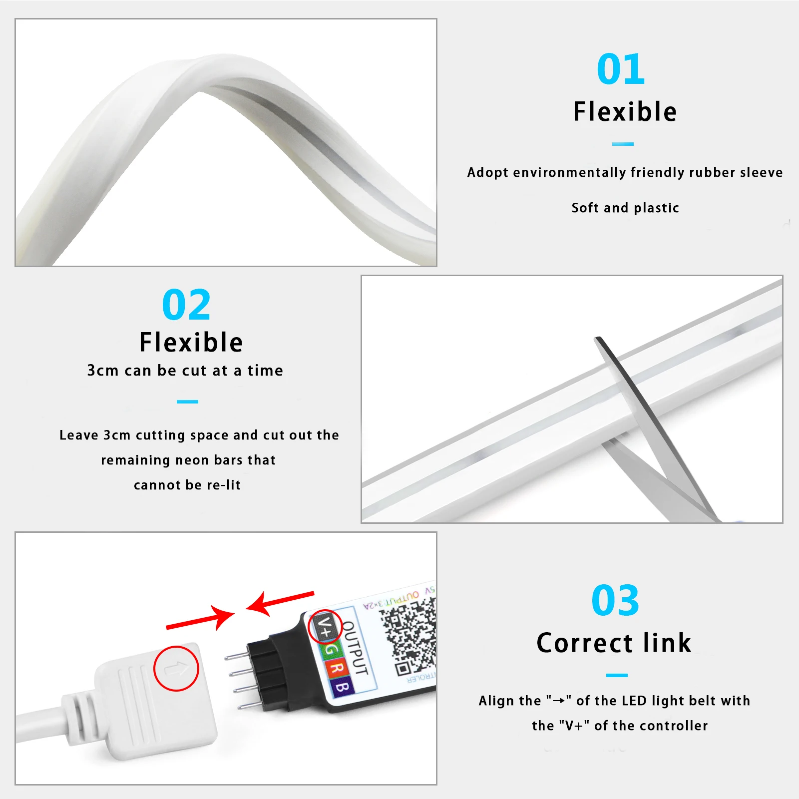 1-5m RGB LED Neon Strip Light  - đánh giá và giá Smart Home Room